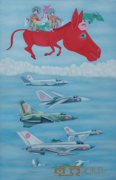 《红驴-国粹》(90x140cm)2007