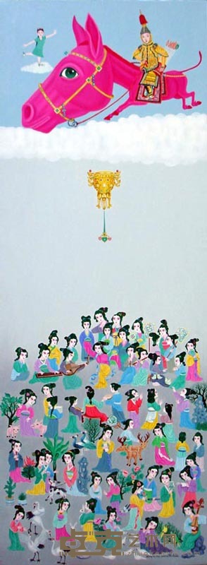 《那一夜梦里......》(80x220cm)2007