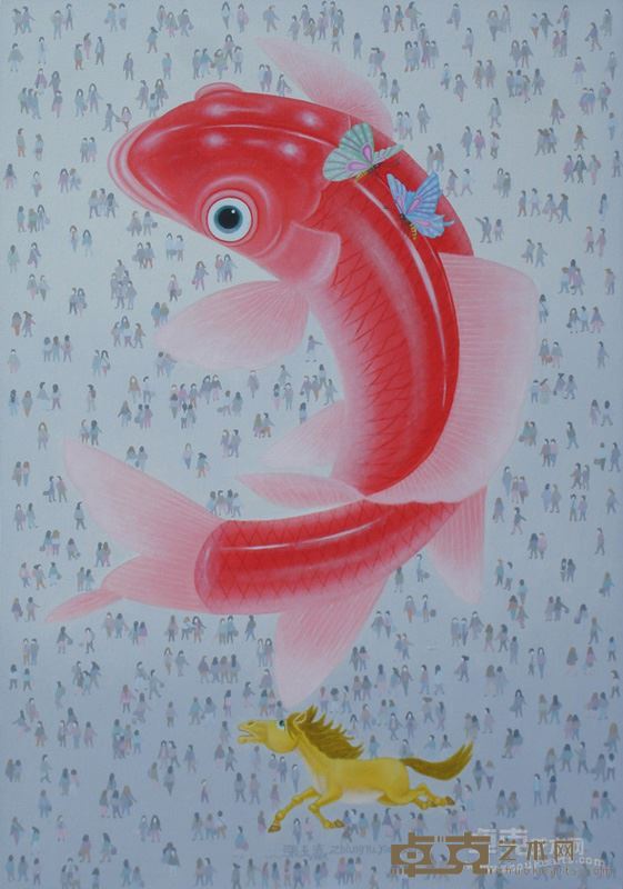 《鱼-MYY2013》70x100cm布面油彩2013