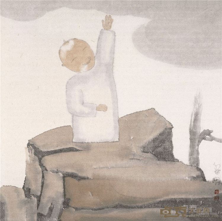 田黎明  云  35cm×35cm  纸本设色  2015年