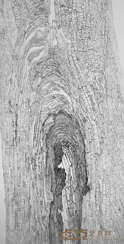 槐魂 纸本水墨90x180cm 2016