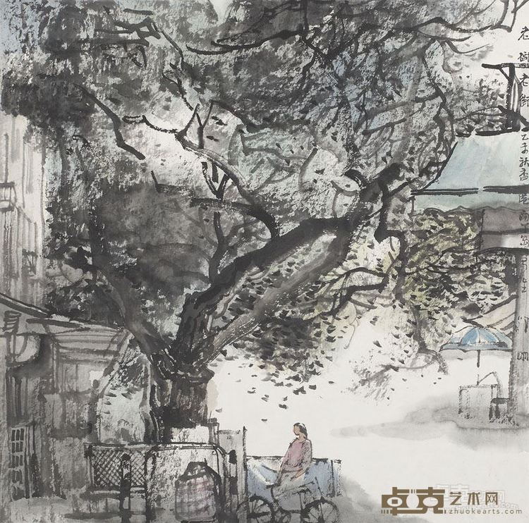 老树小镇33-33cm 2015