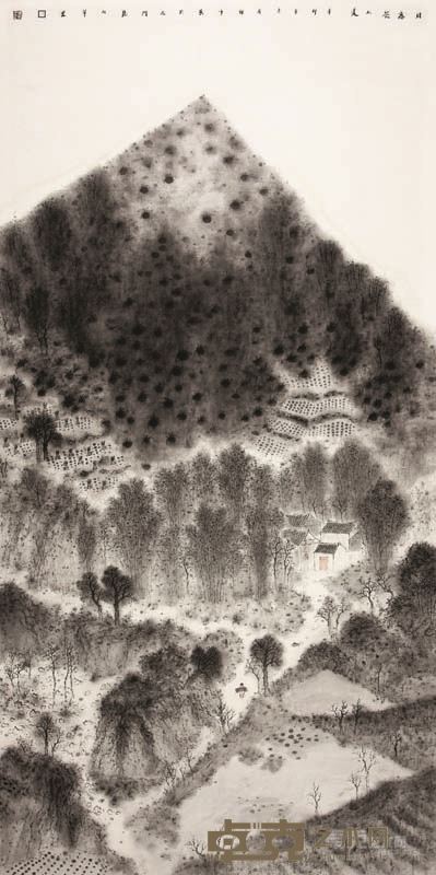 日暮苍山远 240x120cm 2012