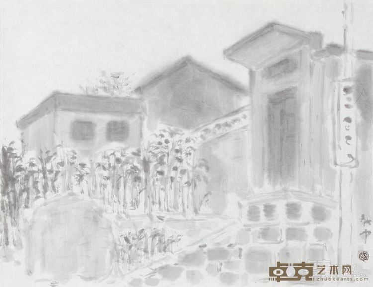 太行小景之二 35×50 cm   纸本水墨  2014