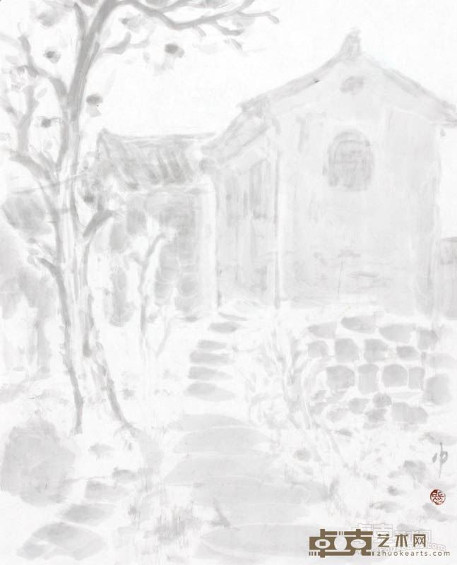 太行小景之三  35×50 cm  纸本水墨 2015