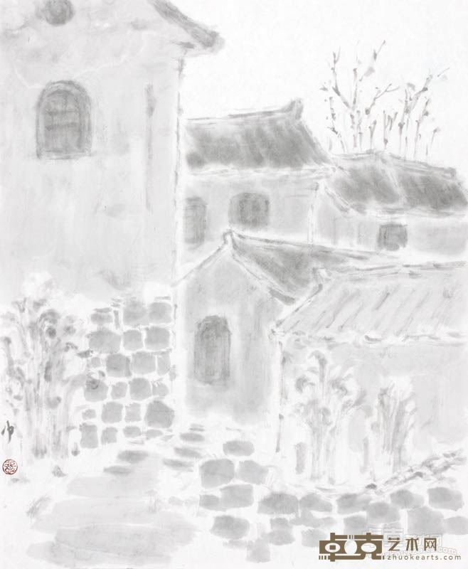 太行小景之五  35×50 cm  纸本水墨  2015