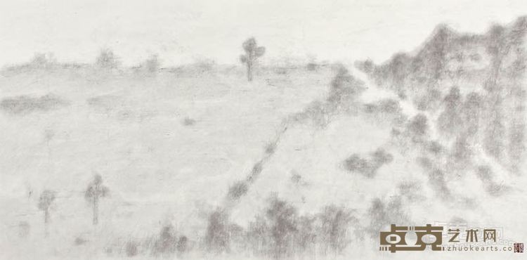 迹之二   68×136 cm  纸本水墨 2016