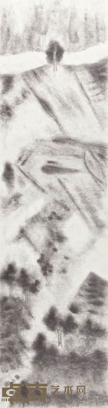 迹之四   136×34×2 cm  纸本水墨   2016