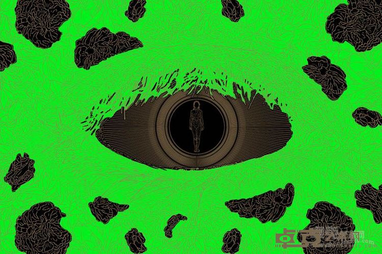 唐彦 eyes on me  760x560mm  丝网版画 2015年