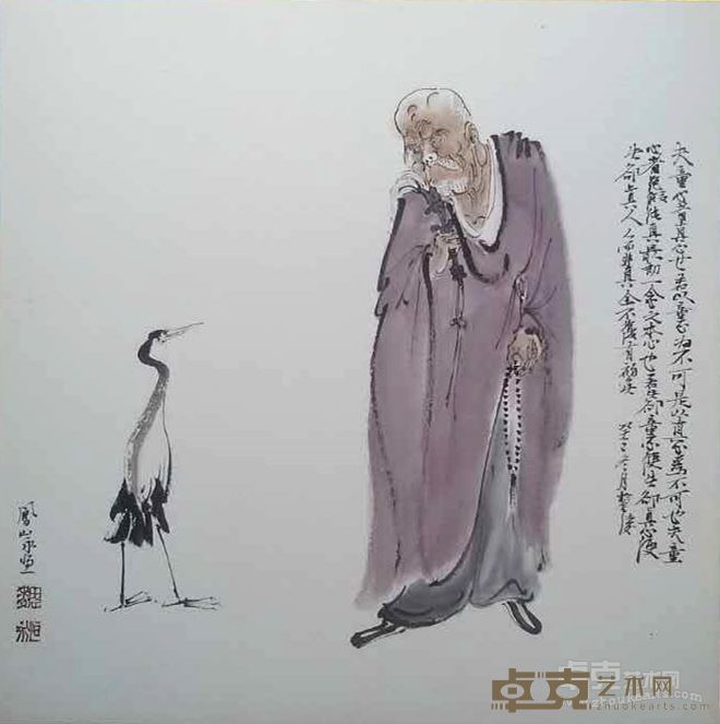 魏永恒      明 李贽 《童心说》40X40cm  纸本水墨  2014年