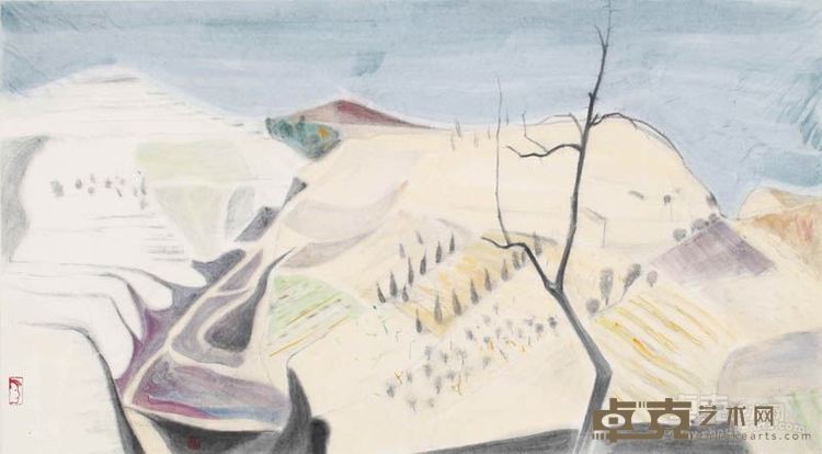 陕北风景 50x89cm
