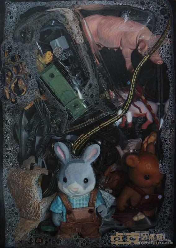 淹死这只兔子002 板油78x90 2016