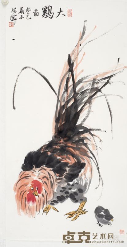 大鸡 97X51cm 2013年