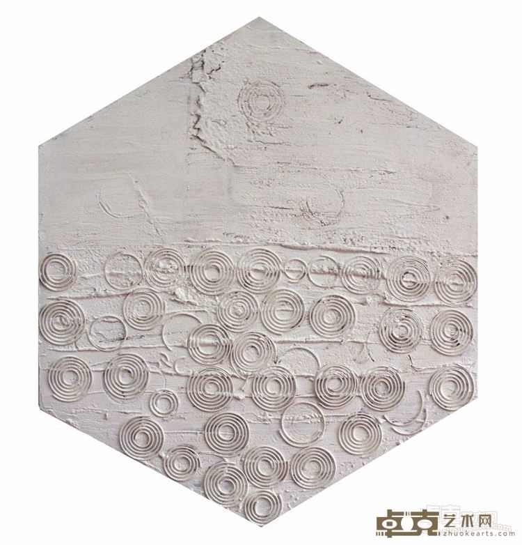 陈浩  轮回.1 布面综合 直径68cm 2012年
