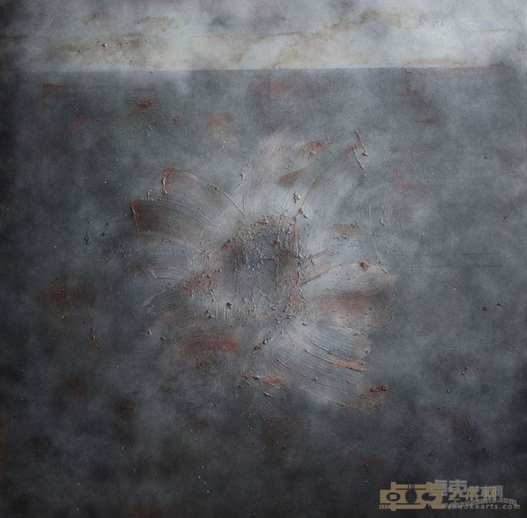 陈浩 遗留·心迹 布面综合 150×150cm 2012年