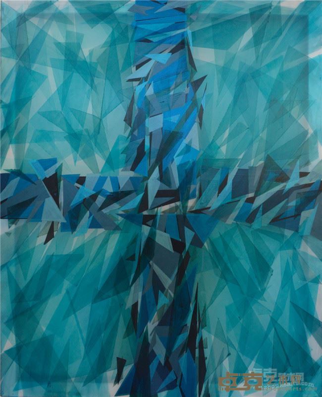 于幸泽《失声：02》 透明布面油画 80x100cm 2015年