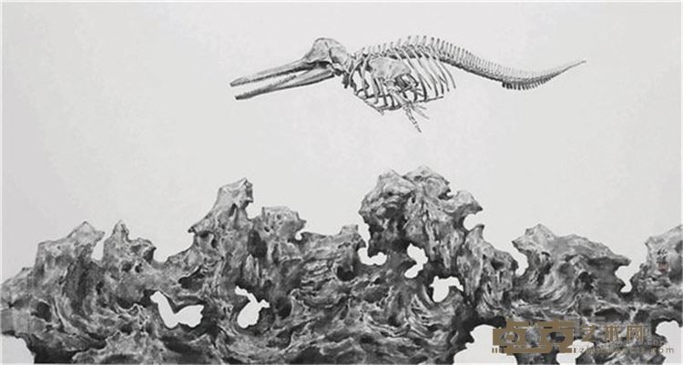 林靖《游》纸质水墨92x174cm 2016年