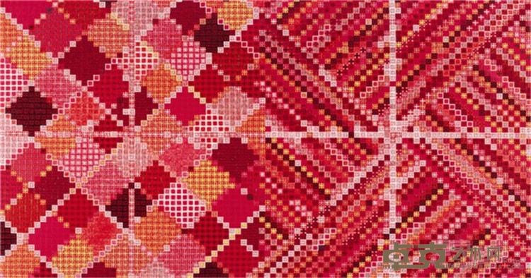 丁乙 《十示 2009-16》 成品布上丙烯 200x380cm 2009年