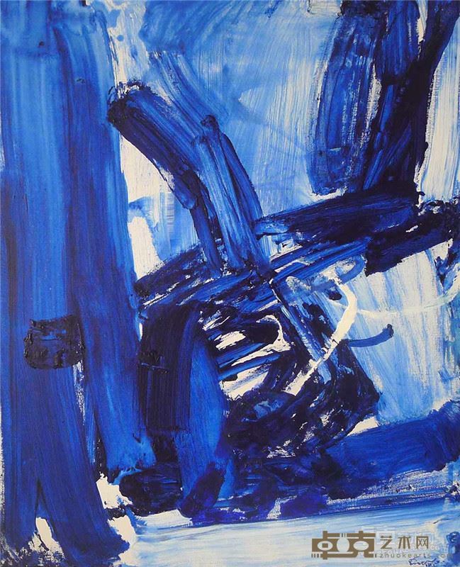 周长江《互补迹象53》布面油画100x80cm 2014年
