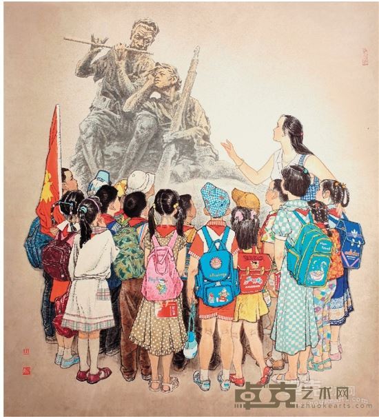 悠悠岁月 彩墨纸本 108×98cm 1996年