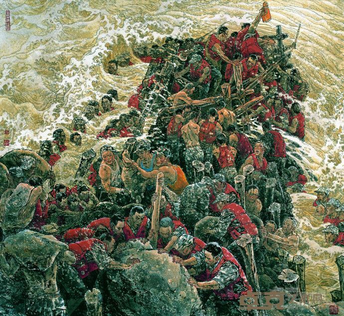 民族脊梁 142cm×155cm 1999 年