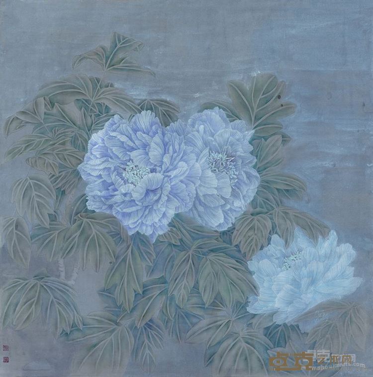 风递幽香  69X68cm 纸本水墨 卢韵至 2016