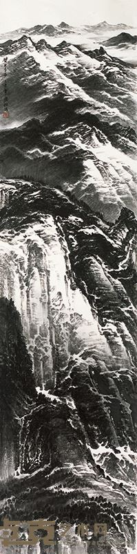 许钦松-壁立千古，248×62cm，2015年