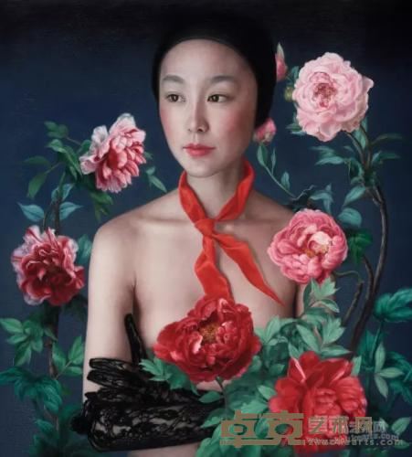 何红蓓《花儿与少女NO.1》
