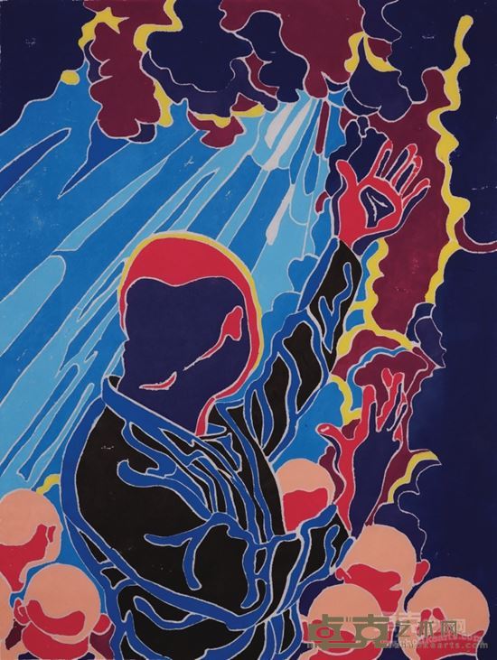 方力钧 《2016》 版画 60x80cm 2016年