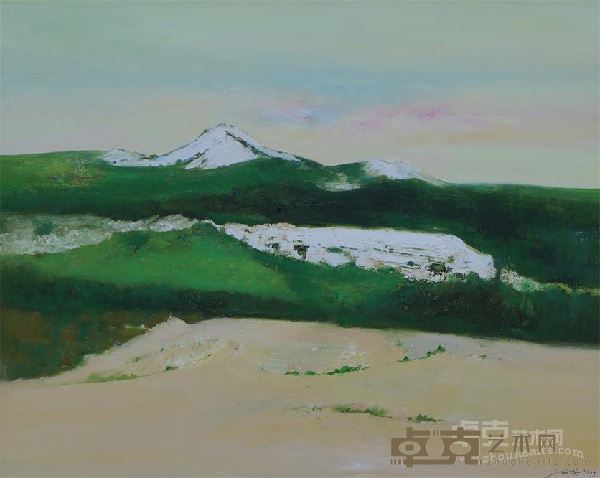 《夏绿》布面油彩 80x100cm 2016年