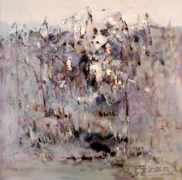 《故乡记忆》布面油彩 200x200cm 2005年