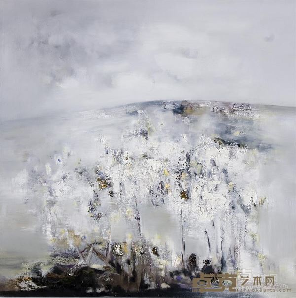 《春雪》布面油彩 120x120cm 2006年