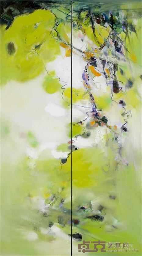 《69号》布面油彩 180x50cmx2 (二联) 2007年