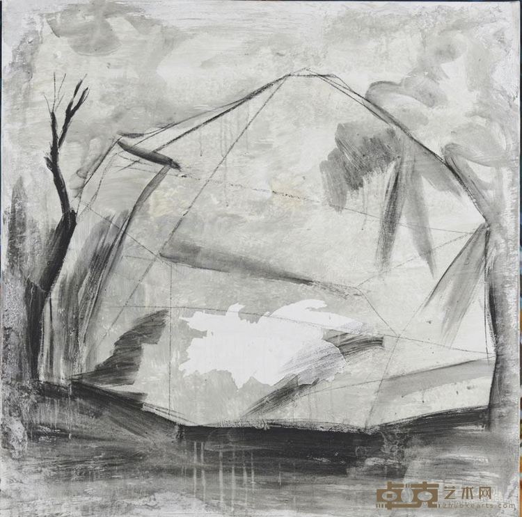 筑-1   综合材料110×110cm 2014年