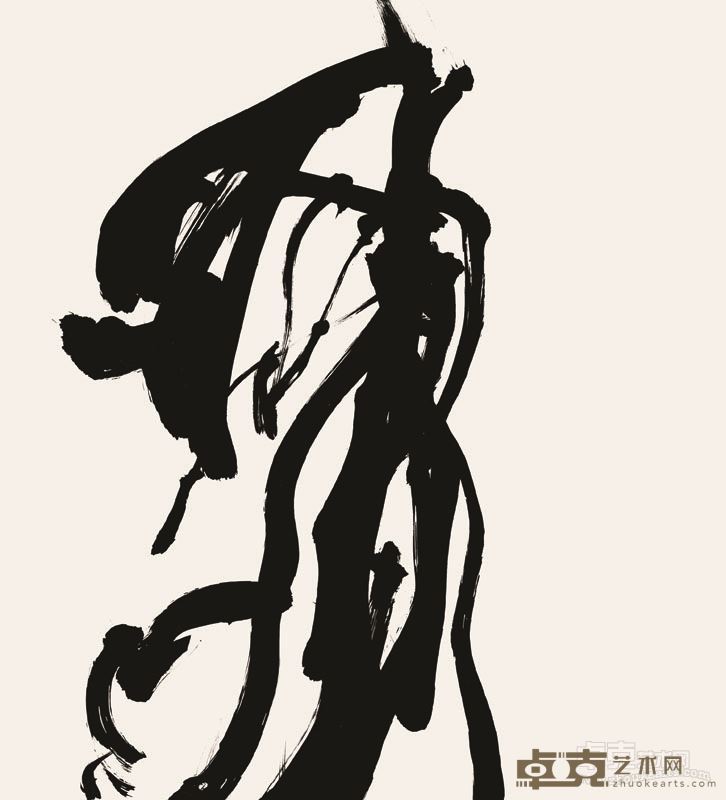 邱振中  状态-Ⅶ（之一） 34.5cm×32cm  纸本水墨  2003