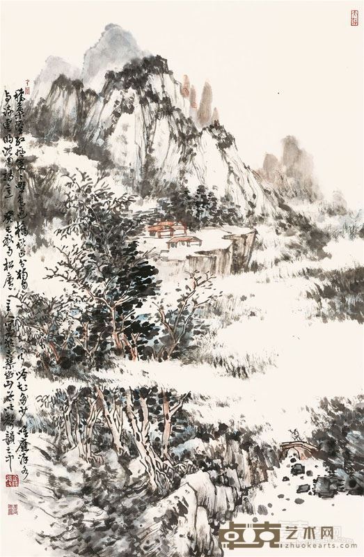 秋叶流云70×45cm
