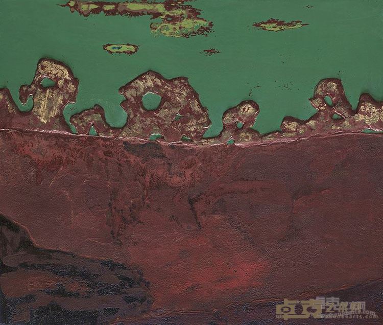 《溯》大漆综合材料 100X120cm 2016