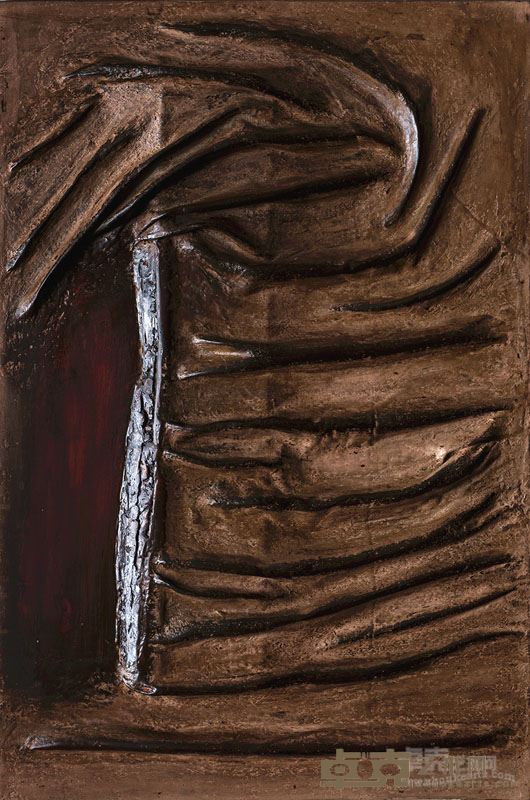 《纳》大漆综合材料 80X122CM 2016