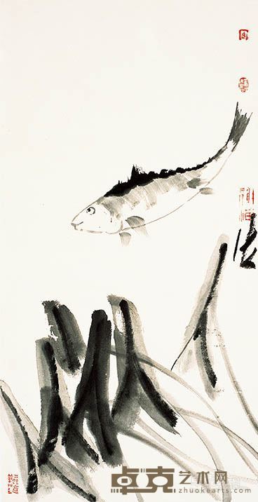 谢海  大天地  水墨纸本  68cm×34cm  2014年