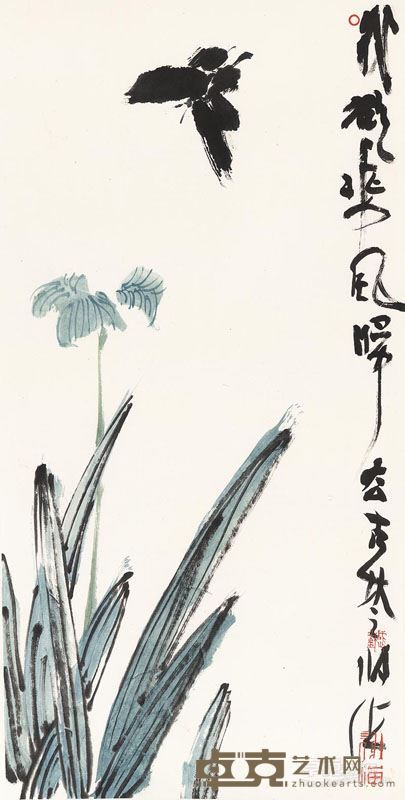 谢海  我欲乘风归去  水墨纸本  70cm×35cm  2015年