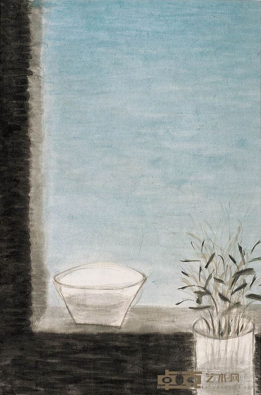 谢海 好天气有好心情 彩墨纸本 68cm×45cm 2012年