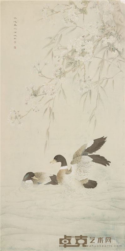 樊蕾 半池春水满城花136×68cm