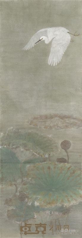 方政和 白鹭下莲池203x70cm2013年