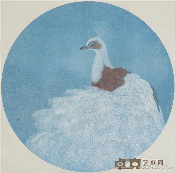 高重飞 纷飞日－2015年－纸本设色水墨d=65cm