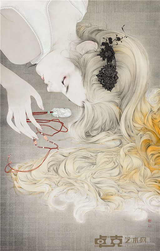 罗寒蕾-暗香系列之玉佩167X106cm