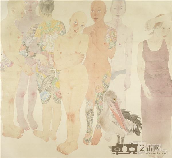 沈垚 默化 200x170cm 纸本 2014年