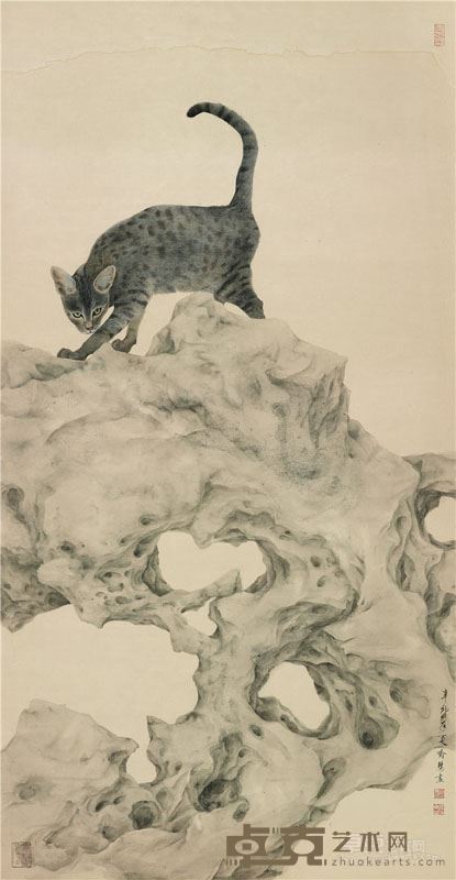 喻慧《凛若晨霜》 132cm×66cm 2011年