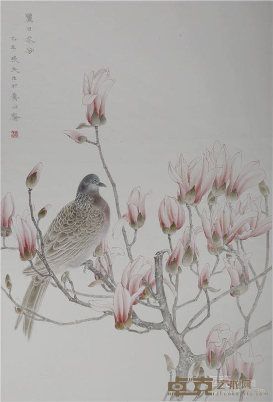 张民生 《丽日芬芳》---45.5厘米-68厘米---纸本---  2015-10-23