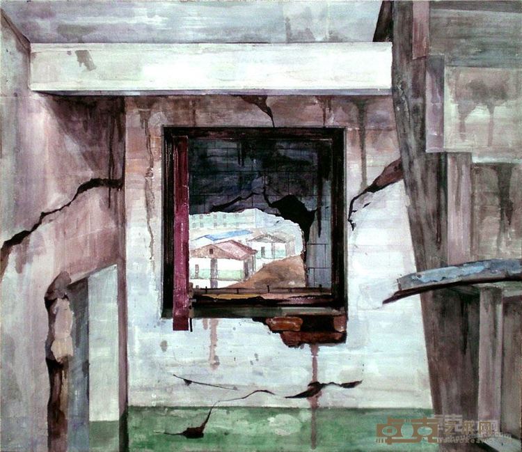 曹珩 《残留记忆图八  尺寸：130×150cm 2013