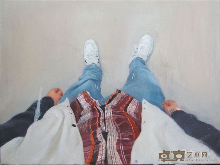 张朋《我与自己1》尺寸60×80cm 2016年 布面油画